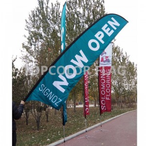 2019 hot sale promotional feather flag
